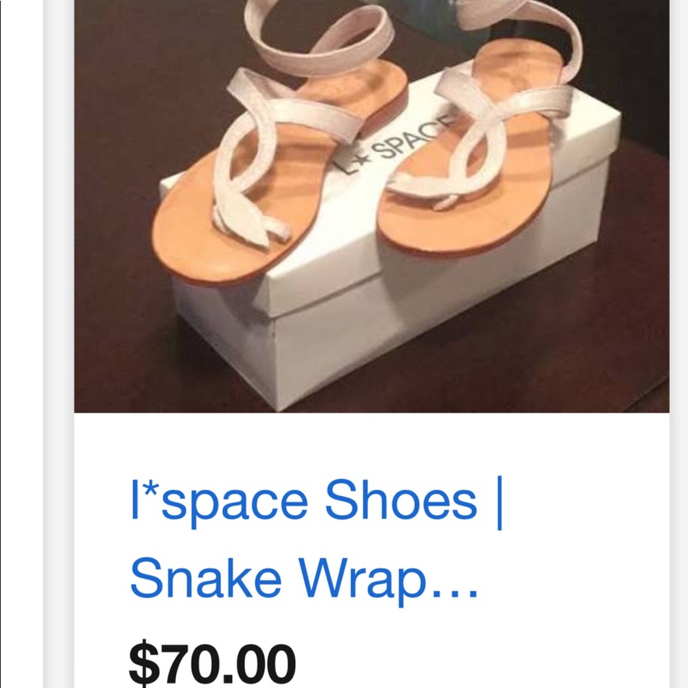 Snake wrap sandals